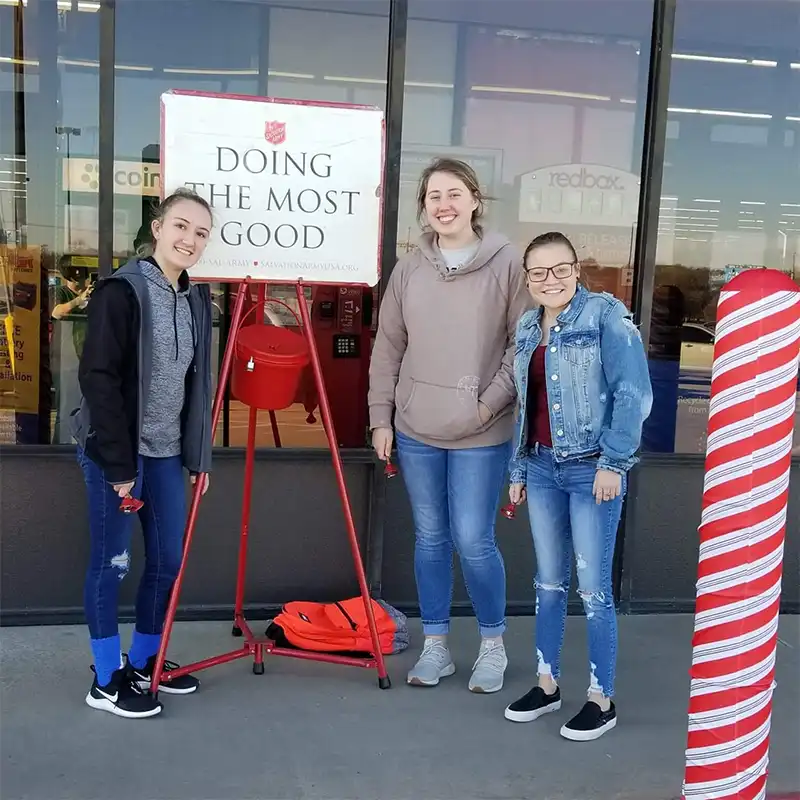 Salvation Army Christmas bell ringers