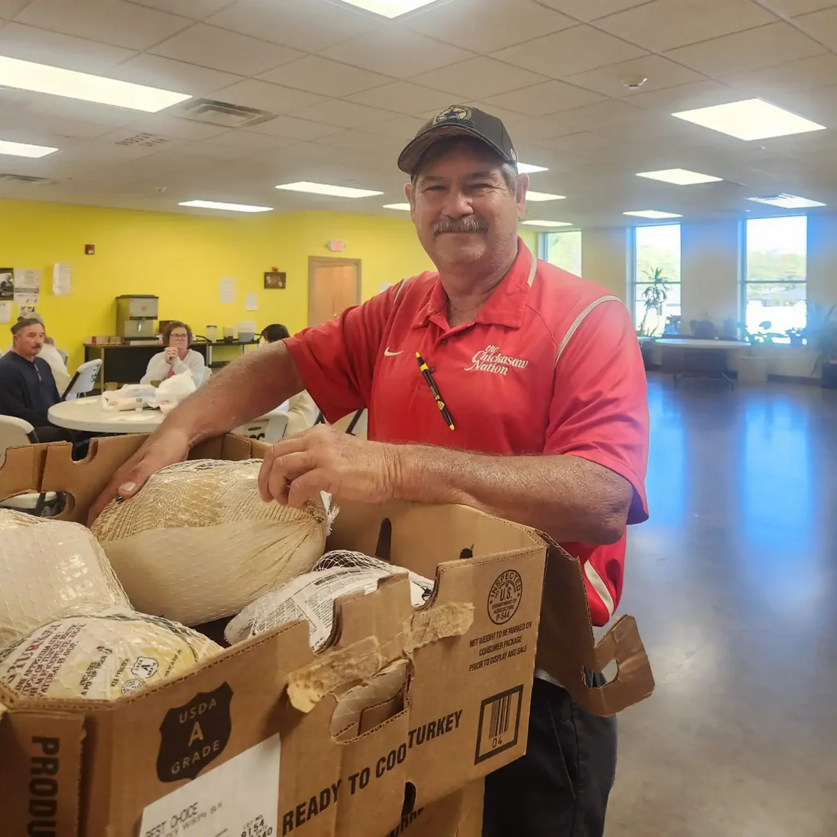 man volunteering for Americorps RSVP Oklahoma