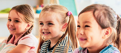 three little girls at a head start program